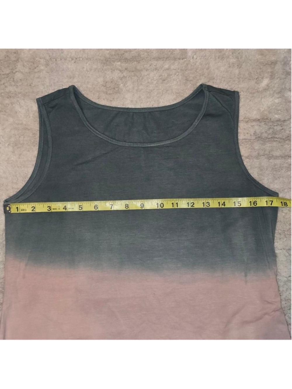 Women's Unbranded Ombre Tank Dress S White Pink - Picture 4 of 5